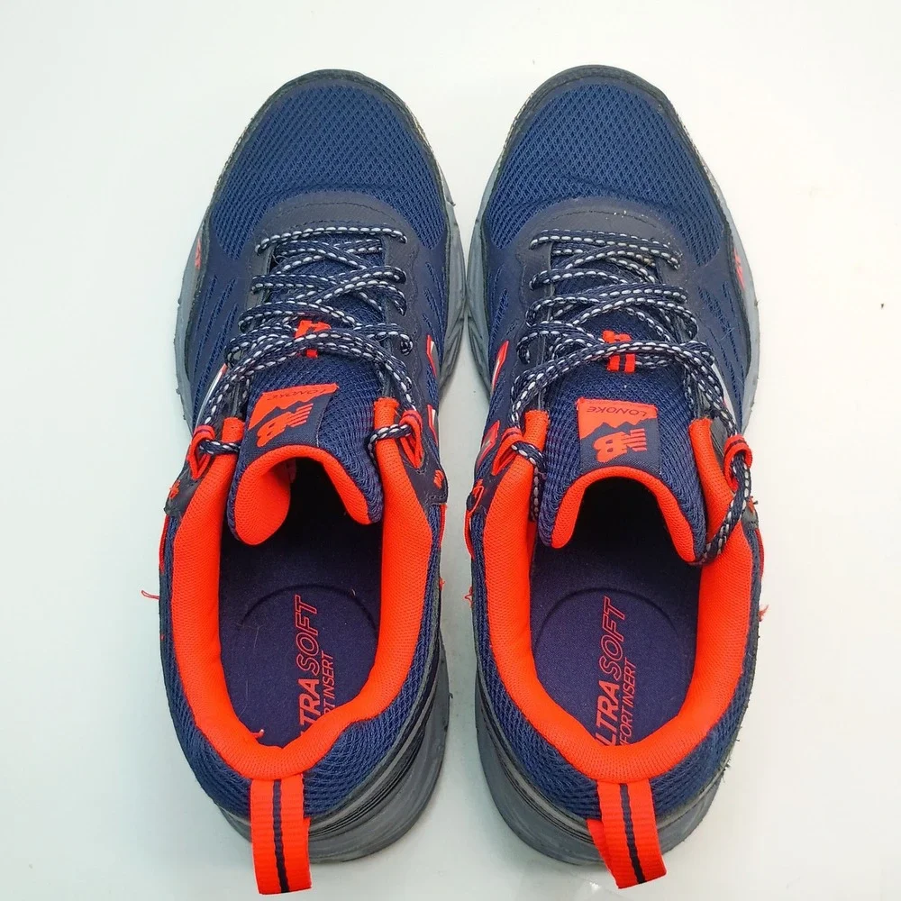New Balance Lonoke All Terrain Shoes Men Size 12 Navy Blue Orange MTLONLD1
